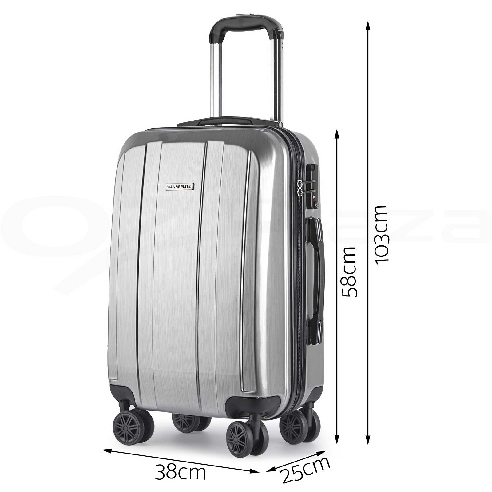 2pc Luggage Suitcase Trolley Set TSA Carry On Bag Hard Case Lightweight | eBay