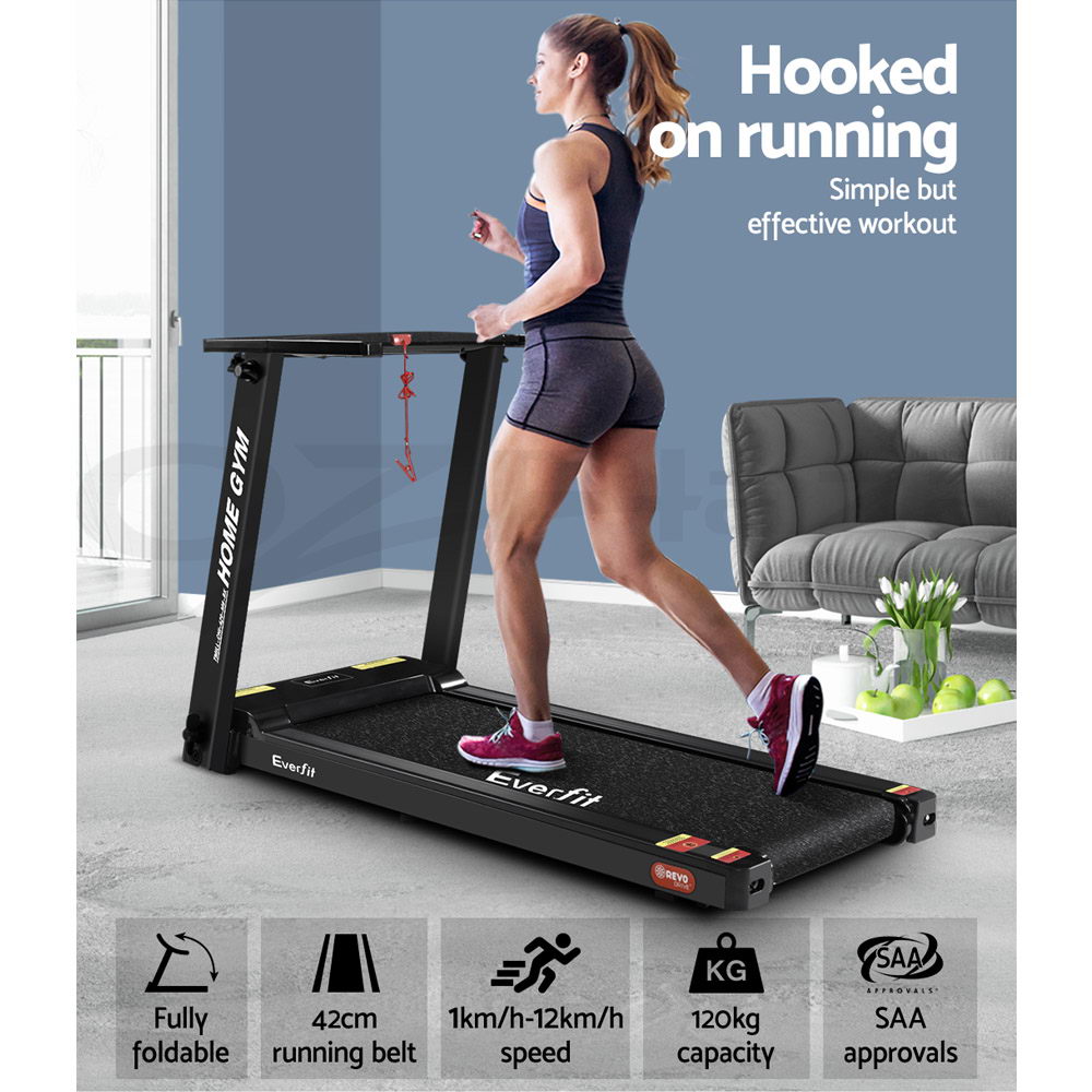 Everfit Electric Treadmill Auto Incline Home Gym Exercise Run Machine Fitness - Picture 67 of 102