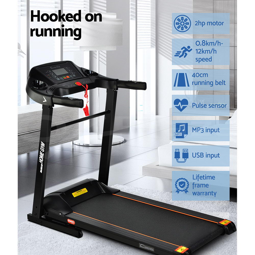 Everfit Electric Treadmill Auto Incline Home Gym Exercise Run Machine Fitness - Picture 41 of 102