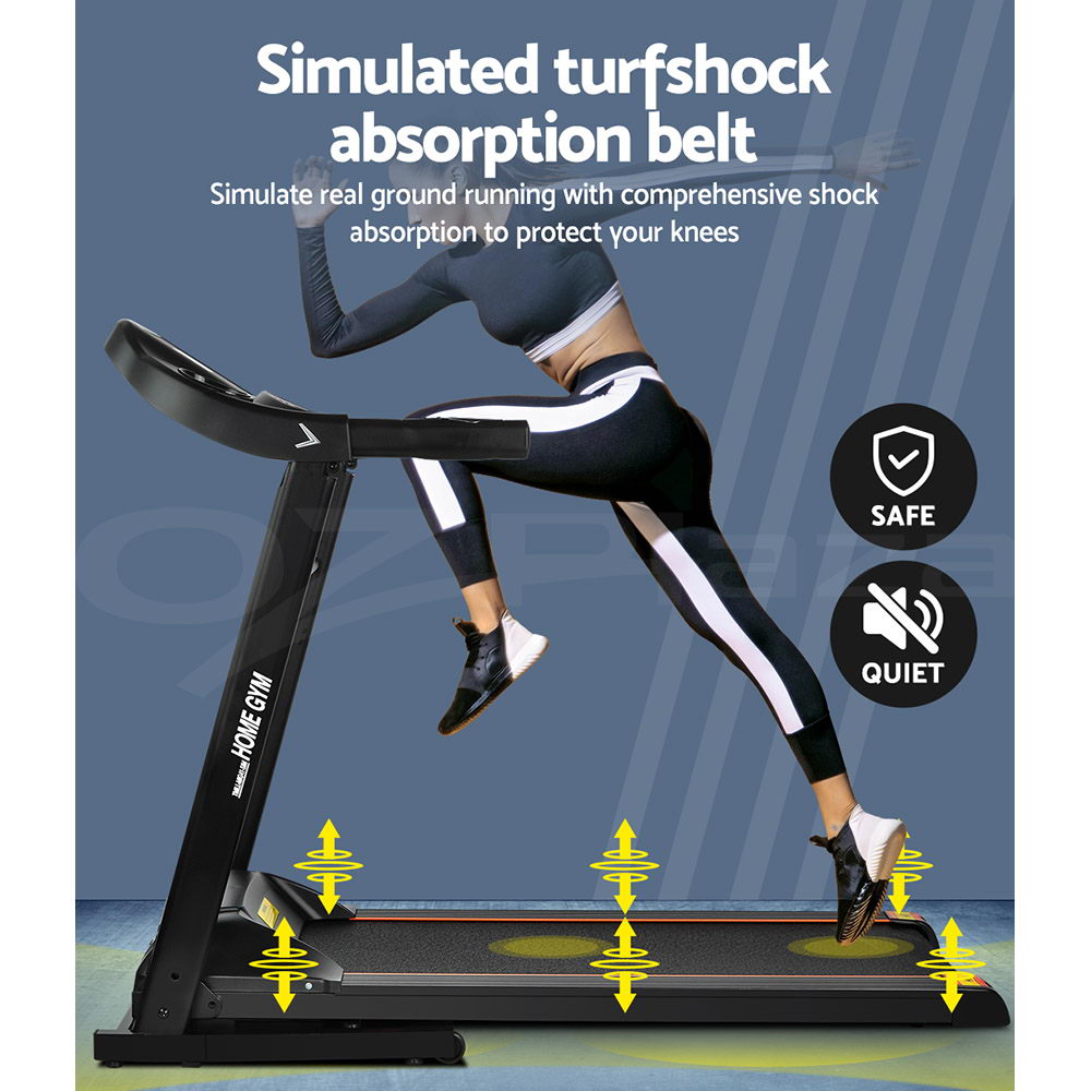 Everfit Electric Treadmill Auto Incline Home Gym Exercise Run Machine Fitness - Picture 44 of 102