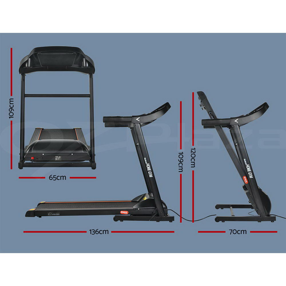 Everfit Electric Treadmill Auto Incline Home Gym Exercise Run Machine Fitness - Picture 49 of 102