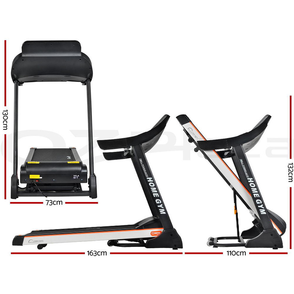 Everfit Electric Treadmill Auto Incline Home Gym Exercise Run Machine Fitness - Picture 91 of 102
