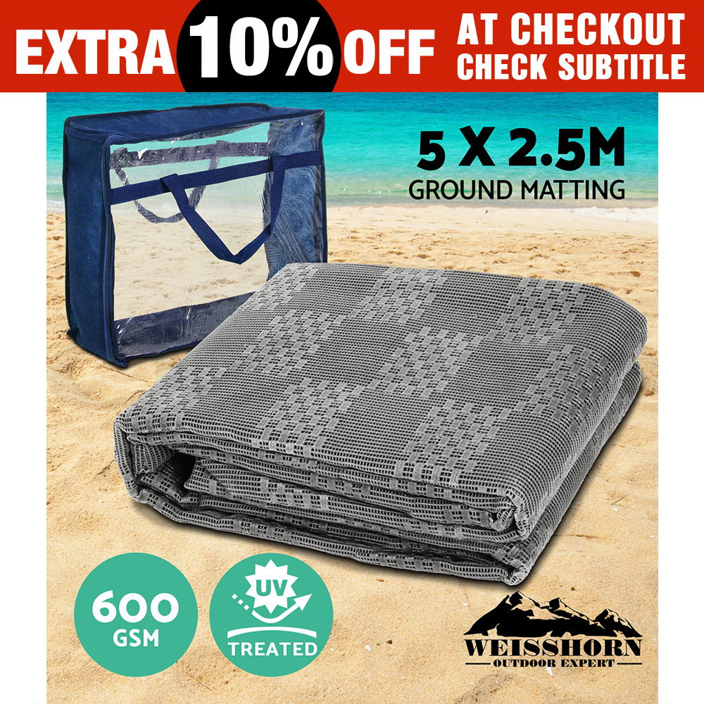 5M X 2.5M Annex Matting Floor Mats Mesh Caravan Parks Camping Picnic