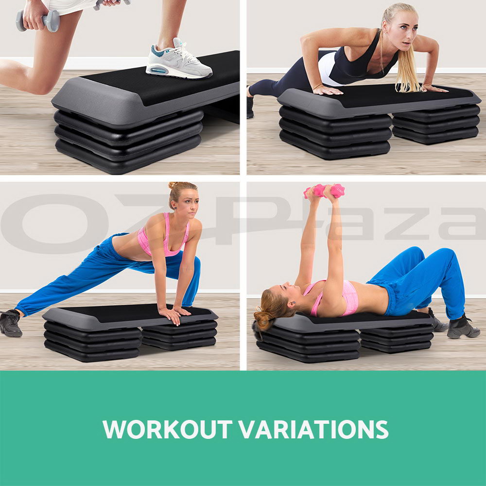 Everfit Aerobic Step Exercise Stepper Riser Workout Cardio Fitness Bench Gym - Picture 31 of 83