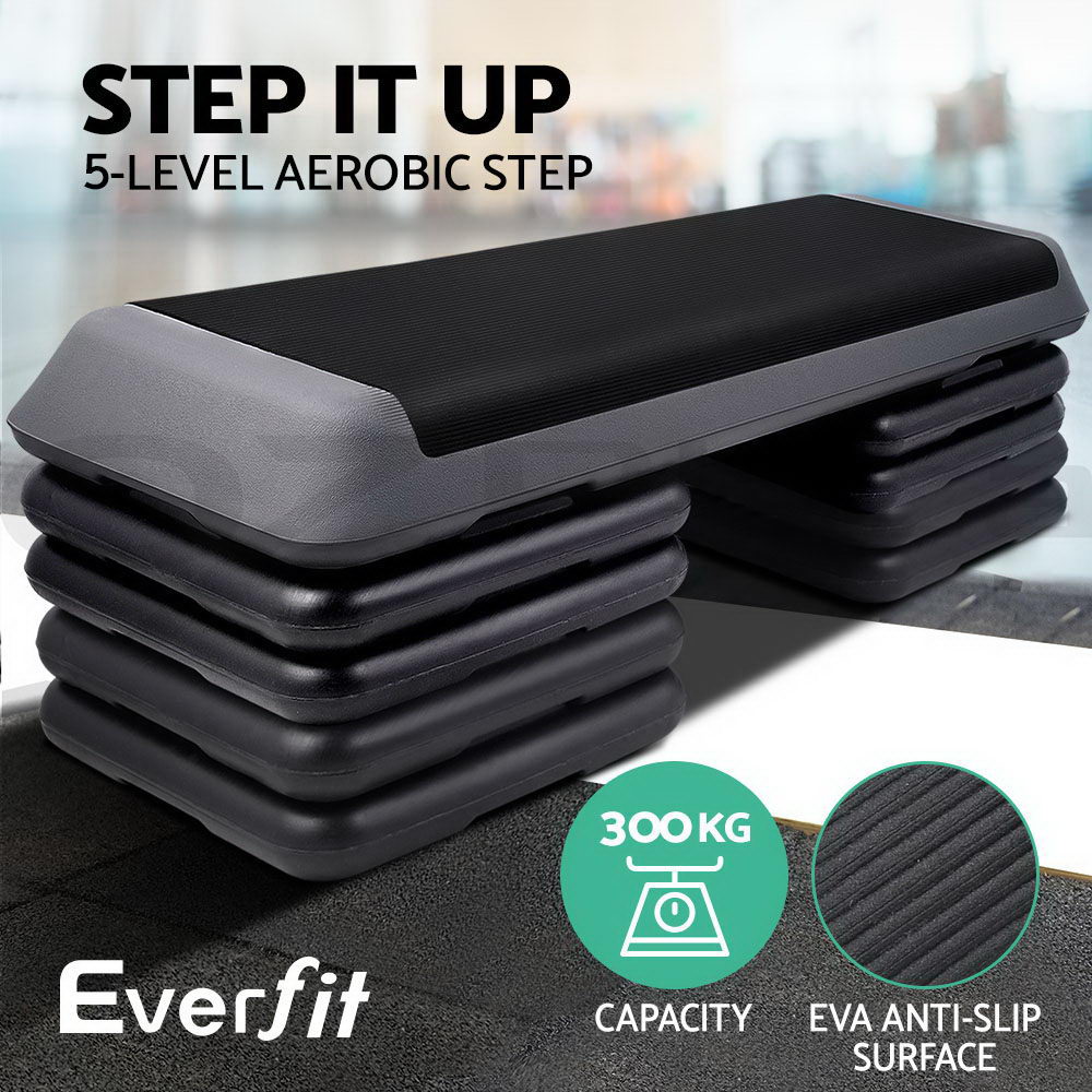 Everfit Aerobic Step Exercise Stepper Riser Workout Cardio Fitness Bench Gym - Picture 34 of 83