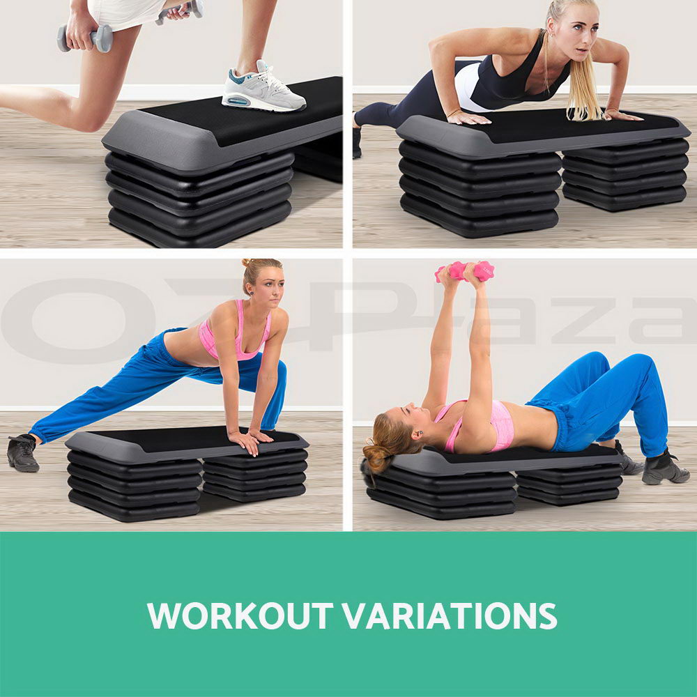 Everfit Aerobic Step Exercise Stepper Riser Workout Cardio Fitness Bench Gym - Picture 42 of 83