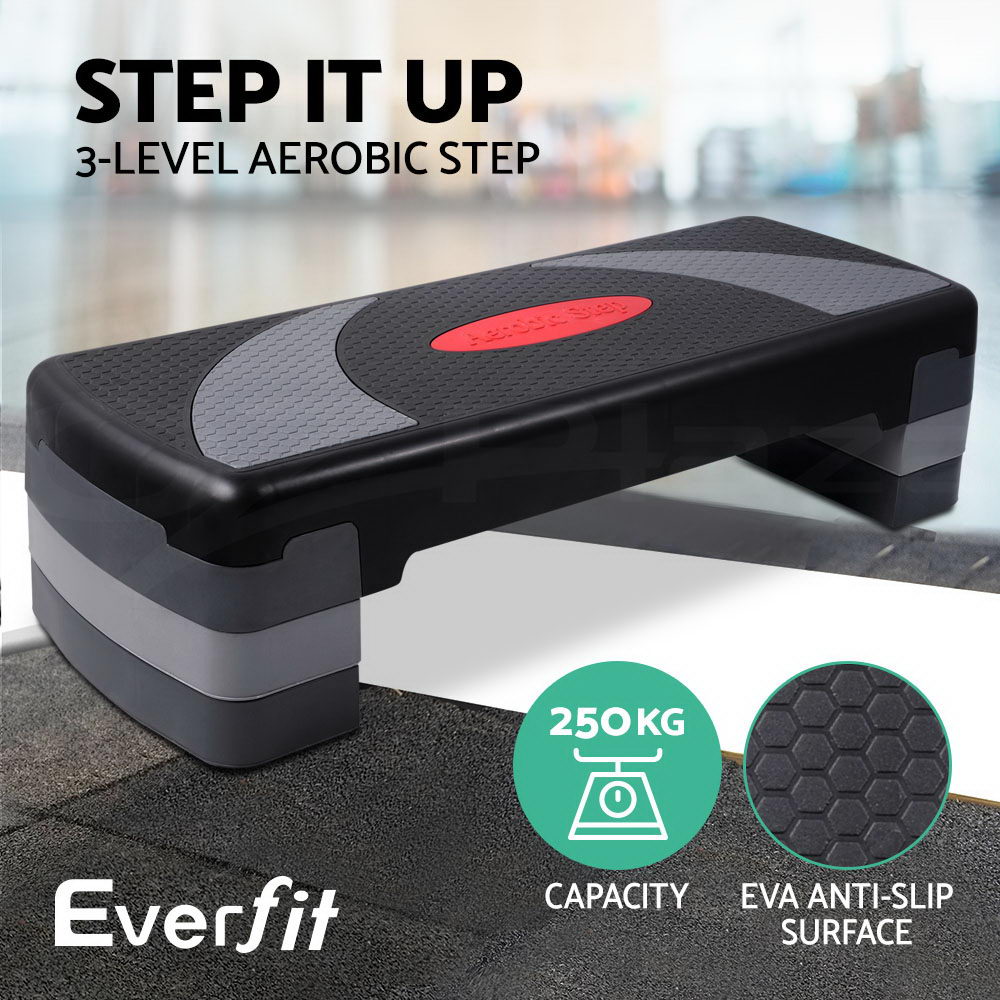 Everfit Aerobic Step Exercise Stepper Riser Workout Cardio Fitness Bench Gym - Picture 64 of 83
