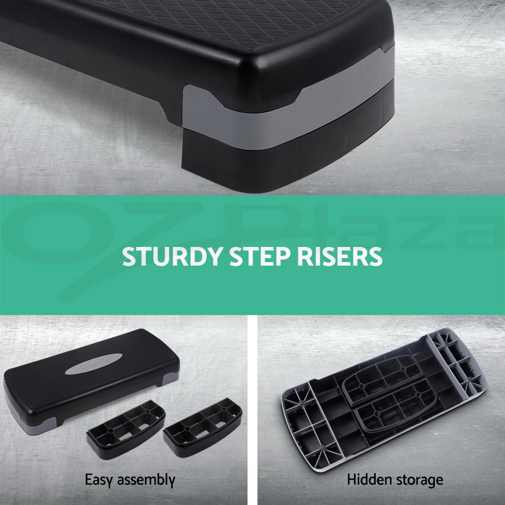 Everfit Aerobic Step Exercise Stepper Riser Workout Cardio Fitness Bench Gym - Picture 79 of 83