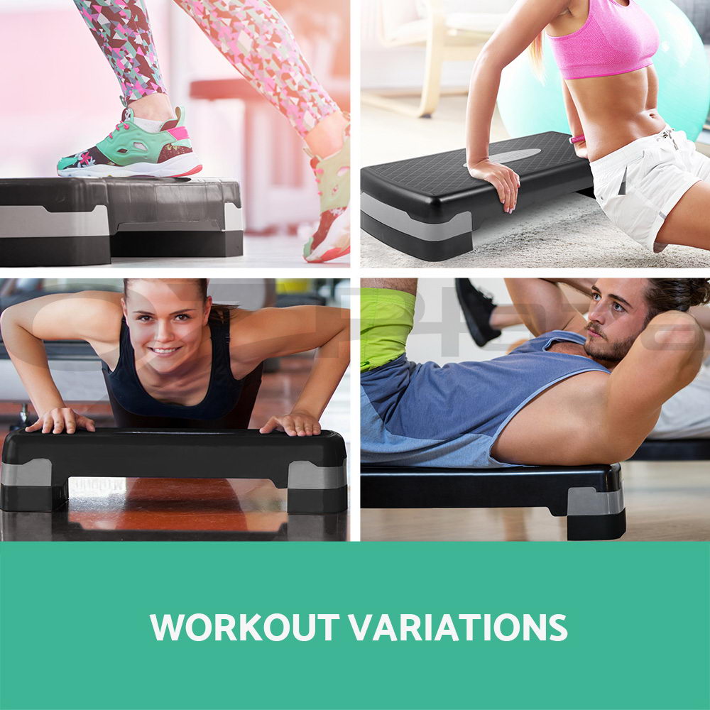 Everfit Aerobic Step Exercise Stepper Riser Workout Cardio Fitness Bench Gym - Picture 81 of 83