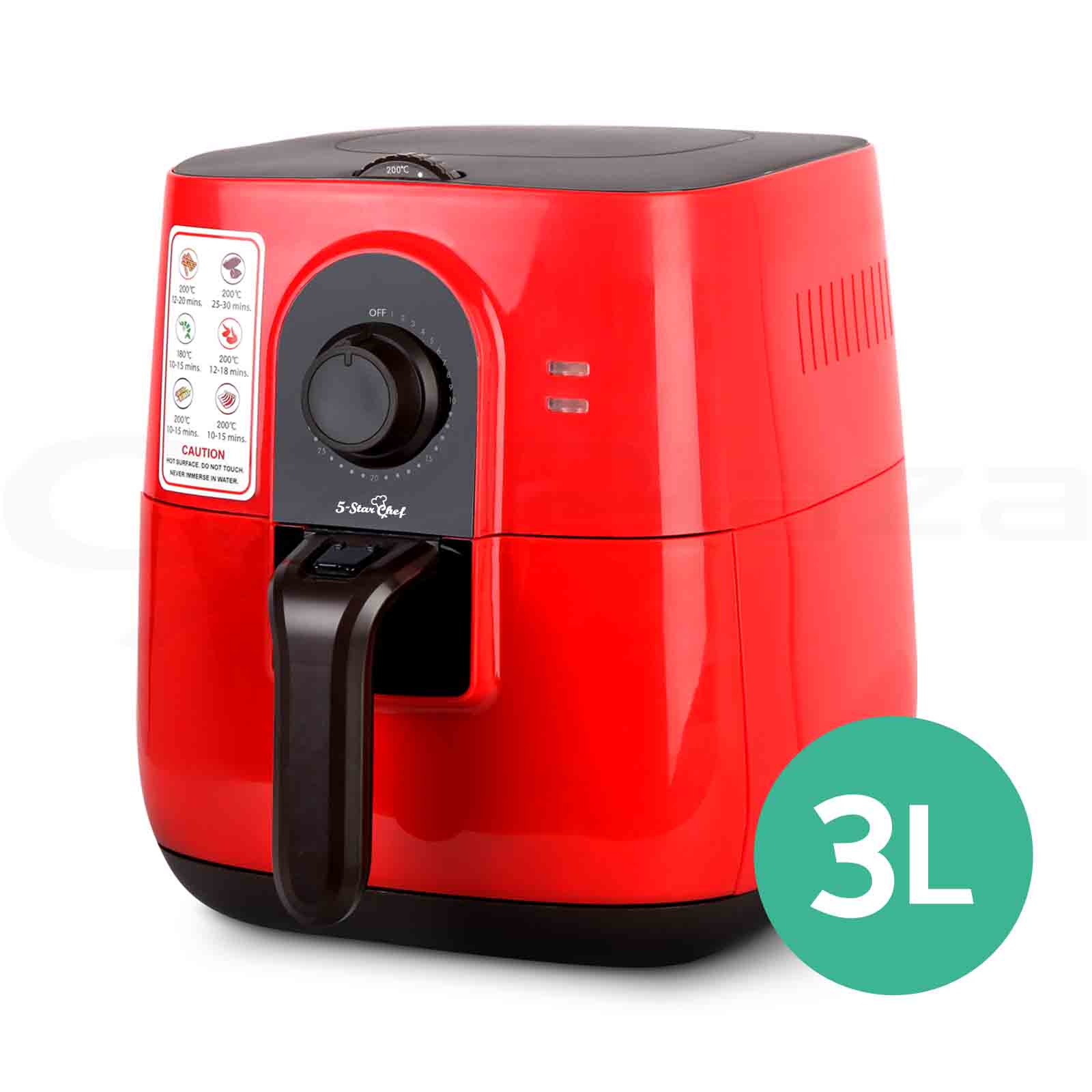 5Star Chef 3L Air Fryer Low Fat Oil Free Rapid Deep Cooker Kitchen