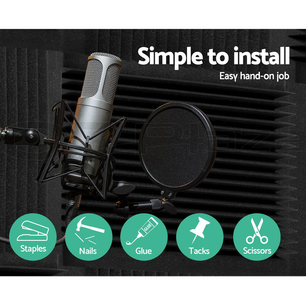 thumbnail 21 - Alpha Acoustic Foam Panels Tiles Studio Home DIY Pro Audio Equipment Sound Proof