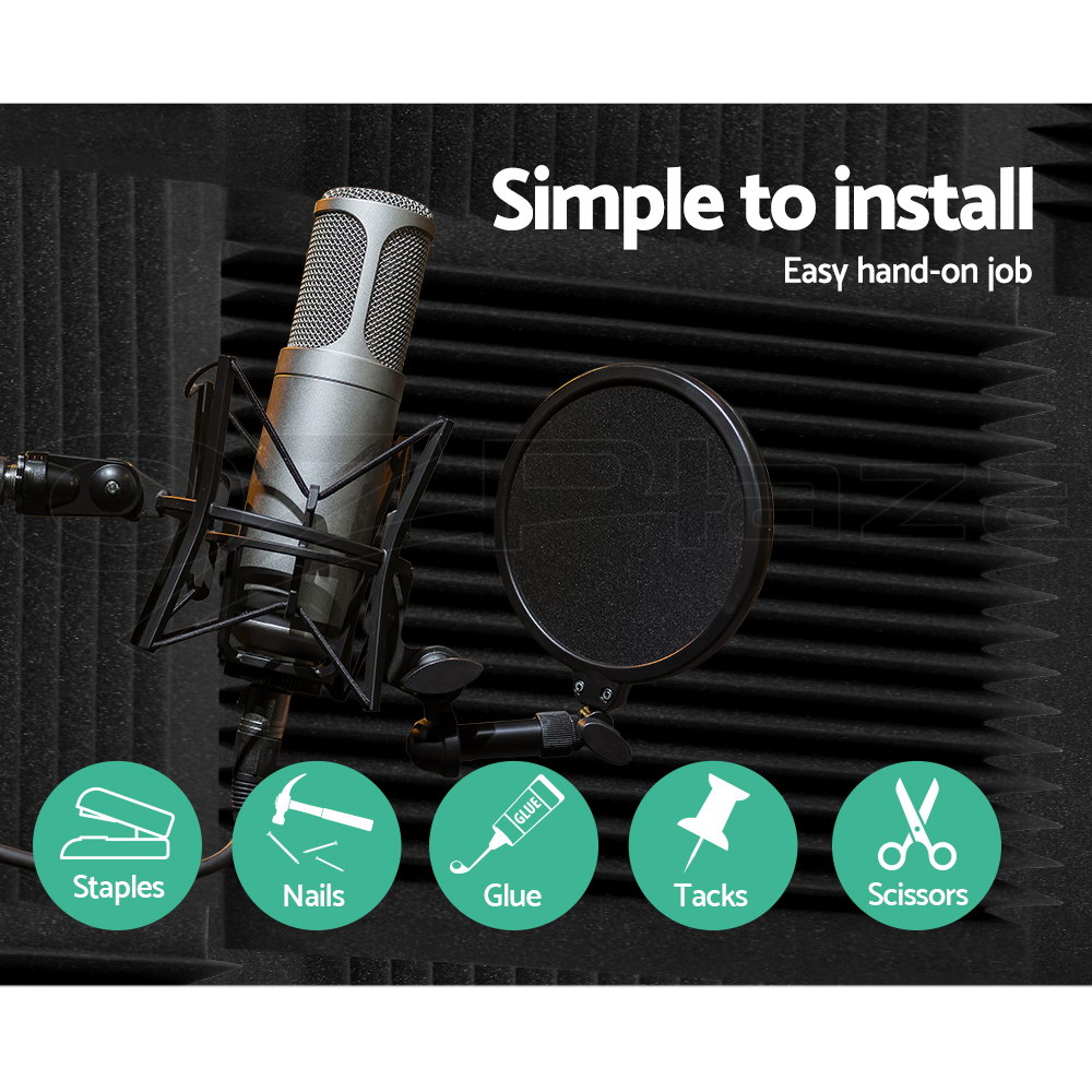 thumbnail 35 - Alpha Acoustic Foam Panels Tiles Studio Home DIY Pro Audio Equipment Sound Proof