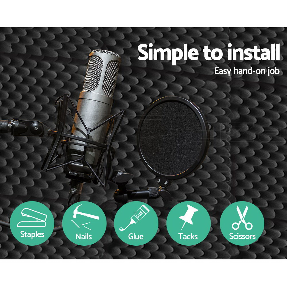 thumbnail 77 - Alpha Acoustic Foam Panels Tiles Studio Home DIY Pro Audio Equipment Sound Proof