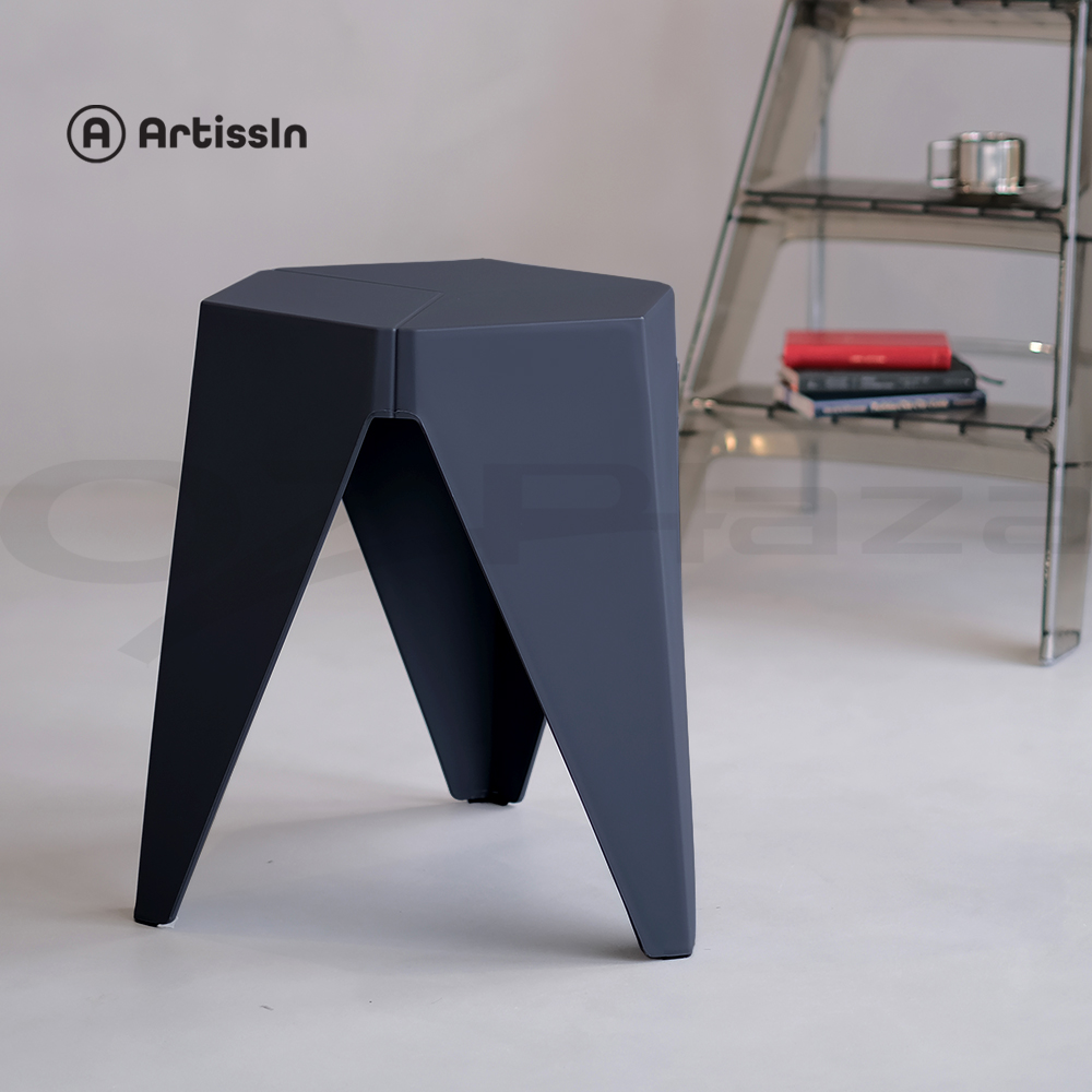 Artiss 2x Puzzle Stool Plastic Bar Stools Stacking Foot Stool Side Table - Picture 13 of 20