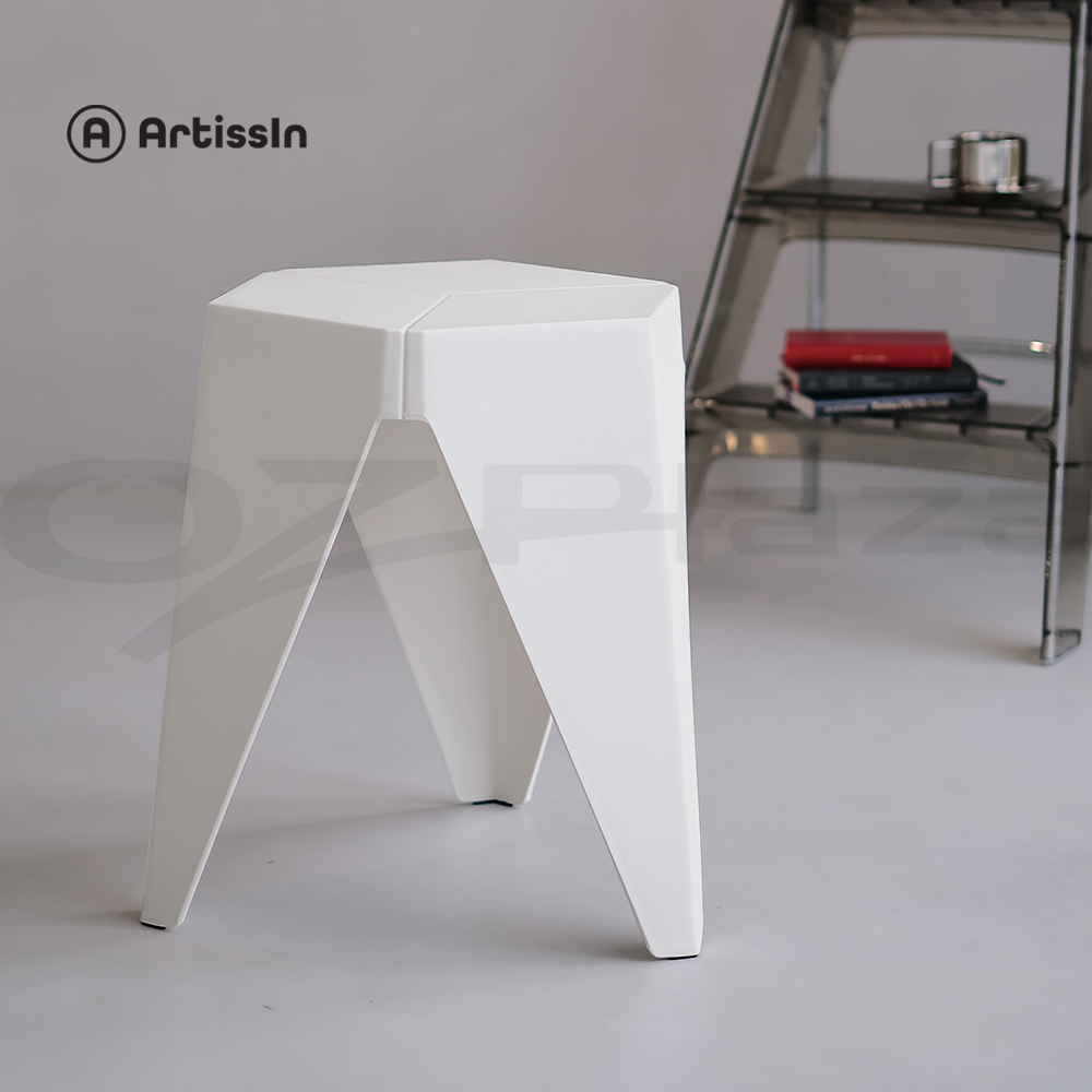 Artiss 2x Puzzle Stool Plastic Bar Stools Stacking Foot Stool Side Table - Picture 19 of 20