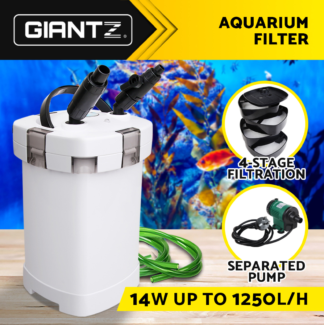 Giantz Aquarium Filter External Canister Pump Aqua Fish Tank Pond