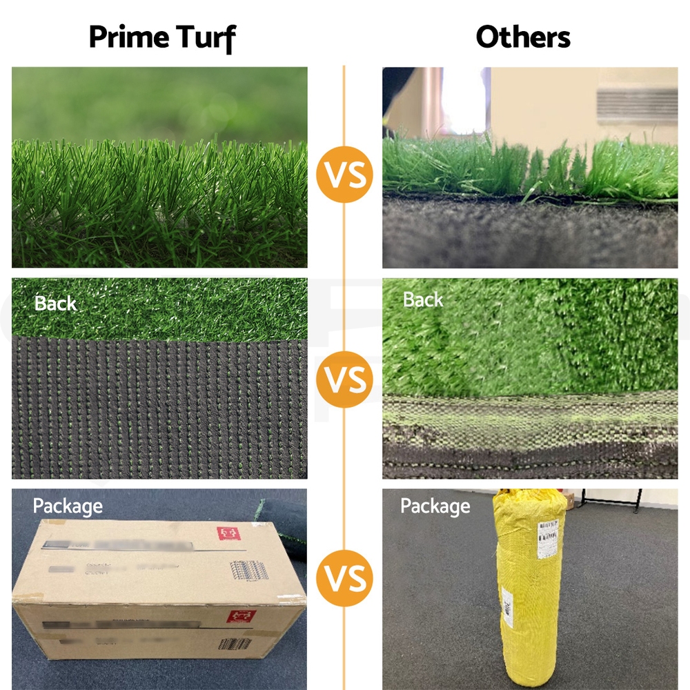 Prime Turf Artificial Grass Synthetic Fake Lawn 10-20SQM Turf Fake Green Plant - Picture 52 of 54