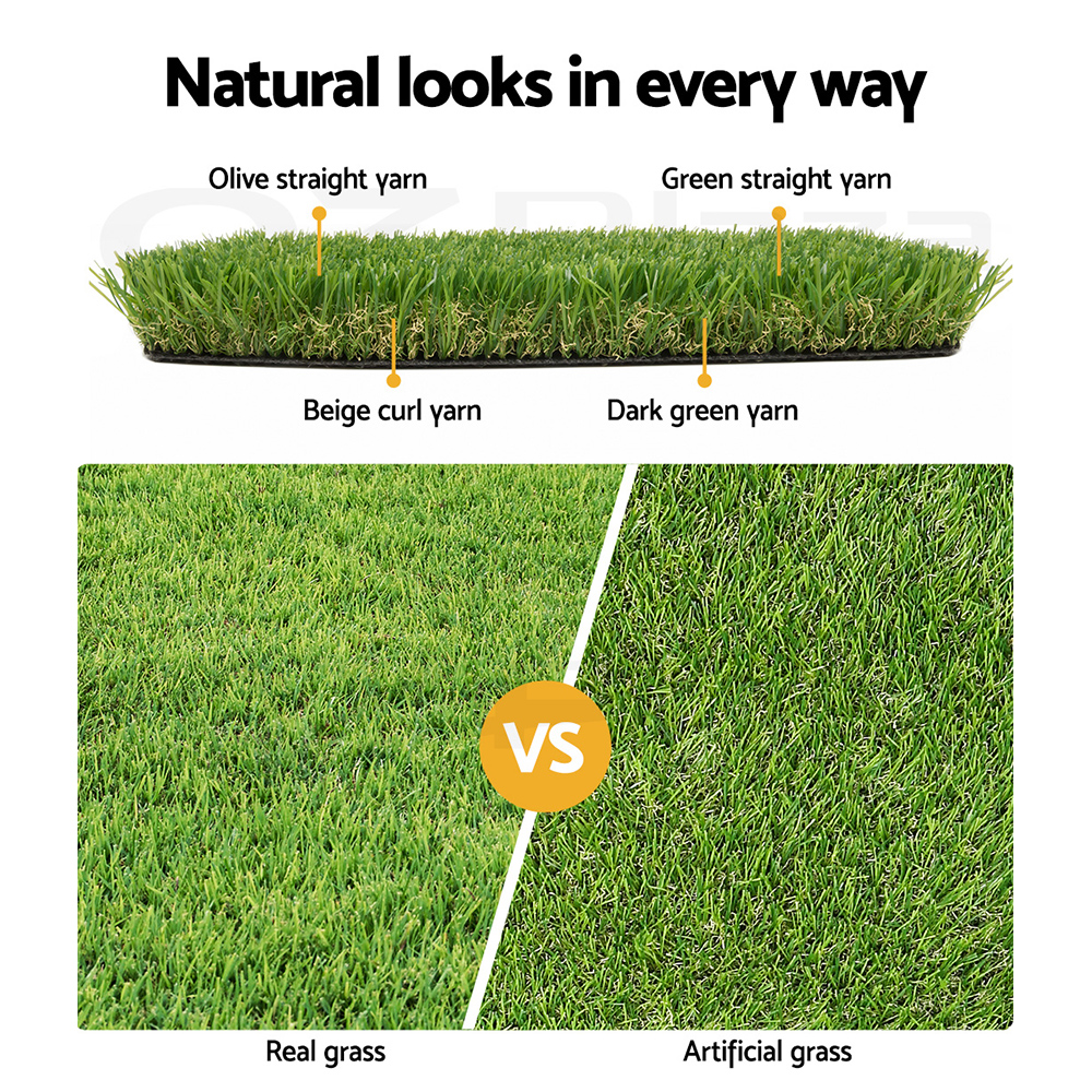 Prime Turf Artificial Grass Synthetic Fake Lawn 10-20SQM Turf Fake Green Plant - Picture 14 of 54