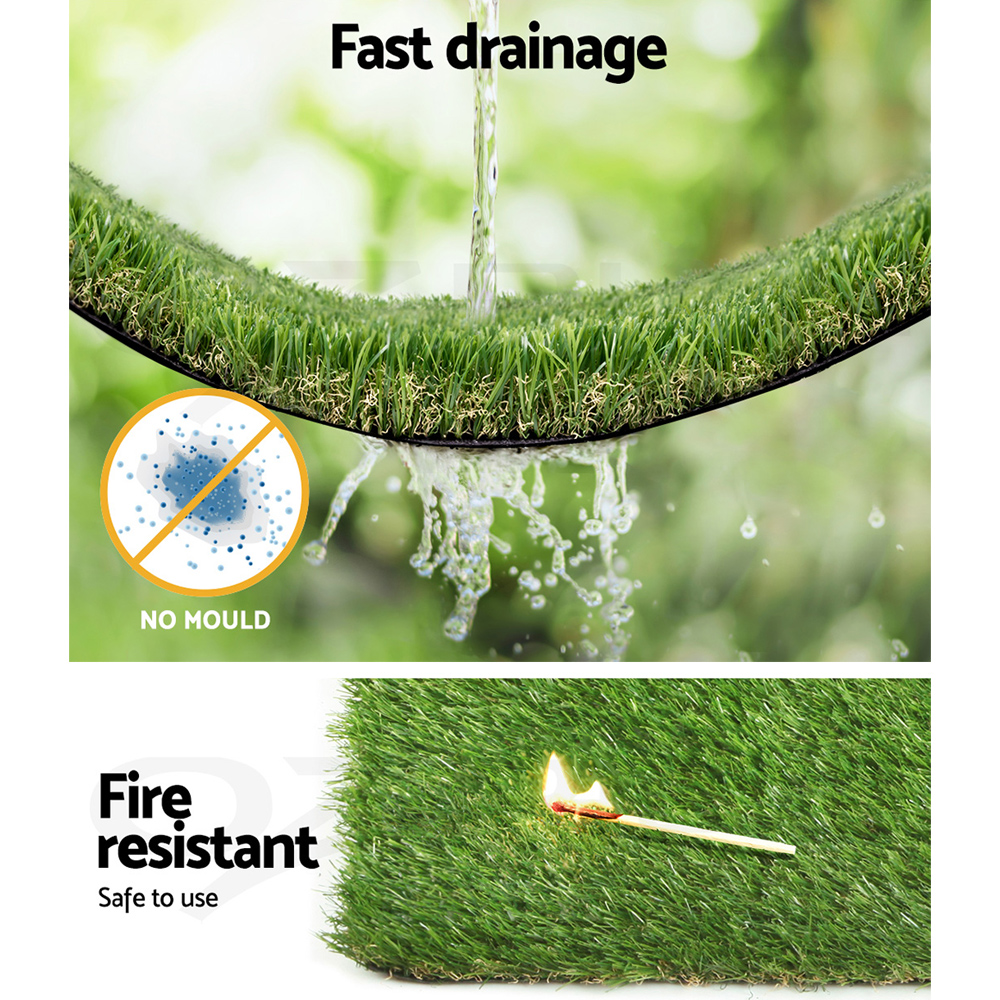 Prime Turf Artificial Grass Synthetic Fake Lawn 10-20SQM Turf Fake Green Plant - Picture 37 of 54