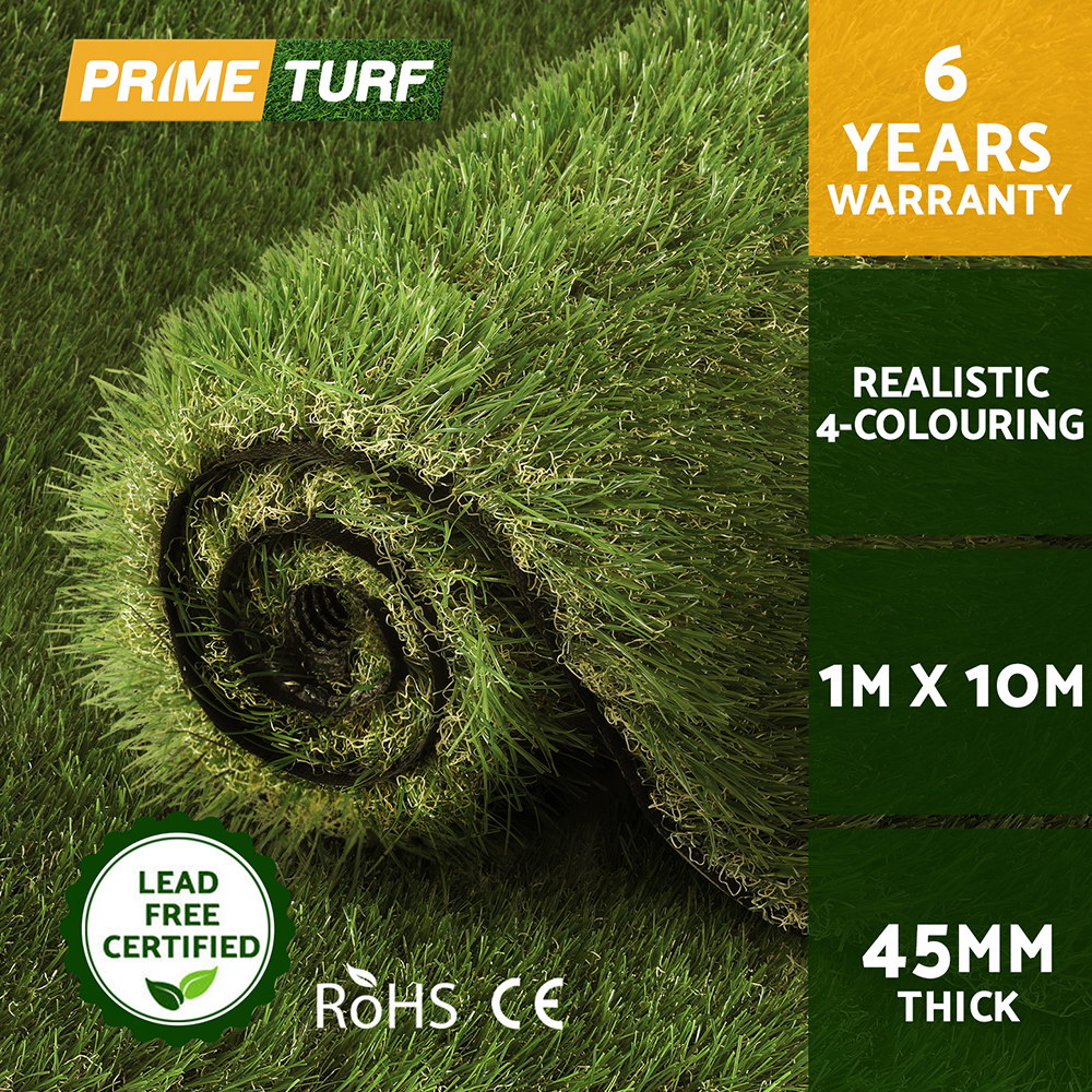 Prime Turf 10-45mm Artificial Grass Synthetic Lawns 10-20SQM Fake Turf Plant - Picture 42 of 53
