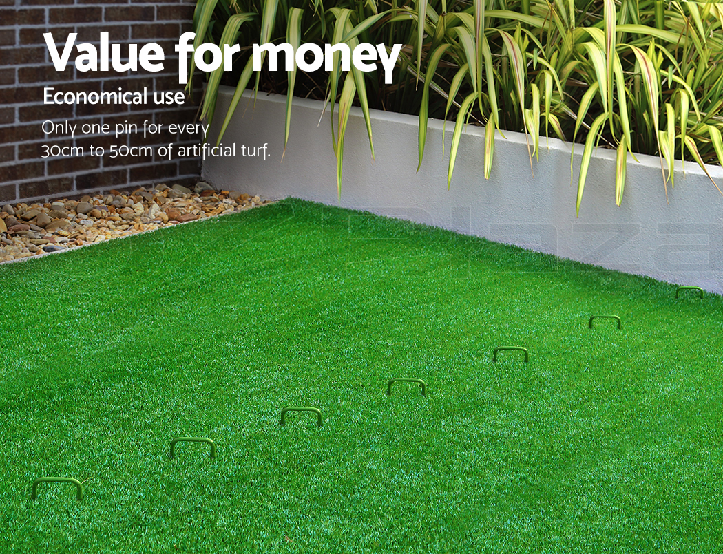 Primeturf Synthetic Artificial Grass Pins Fake Lawn Turf Weed Mat Pegs