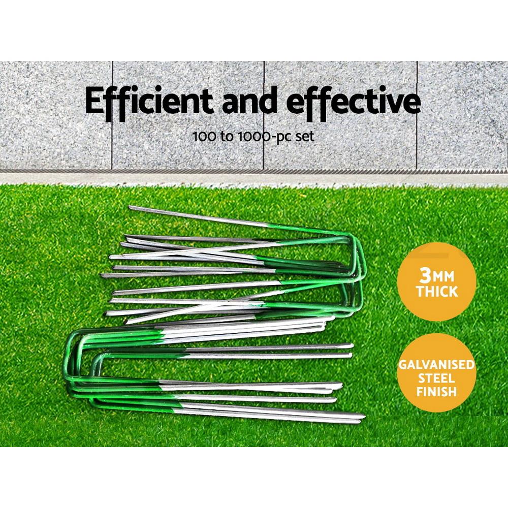 Primeturf Synthetic Artificial Grass Pins Fake Lawn Turf Weed Mat U