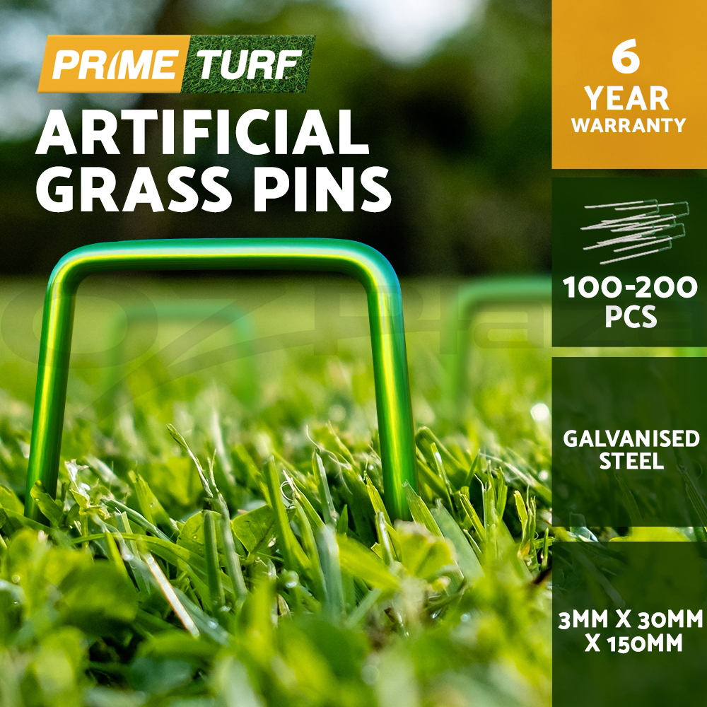Prime Turf Synthetic Artificial Grass Pins Fake Lawn Turf Weed Mat 100/200pcs - Picture 12 of 12