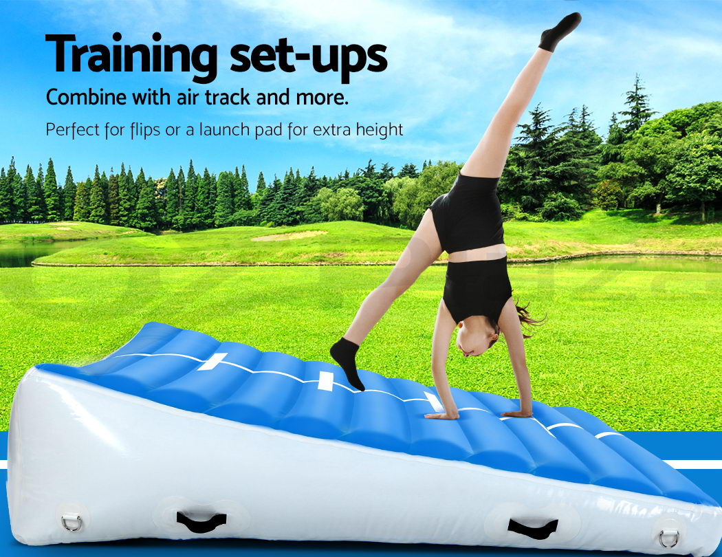 Everfit 2MX2M Airtrack Inflatable Air Track Ramp Incline Mat Floor