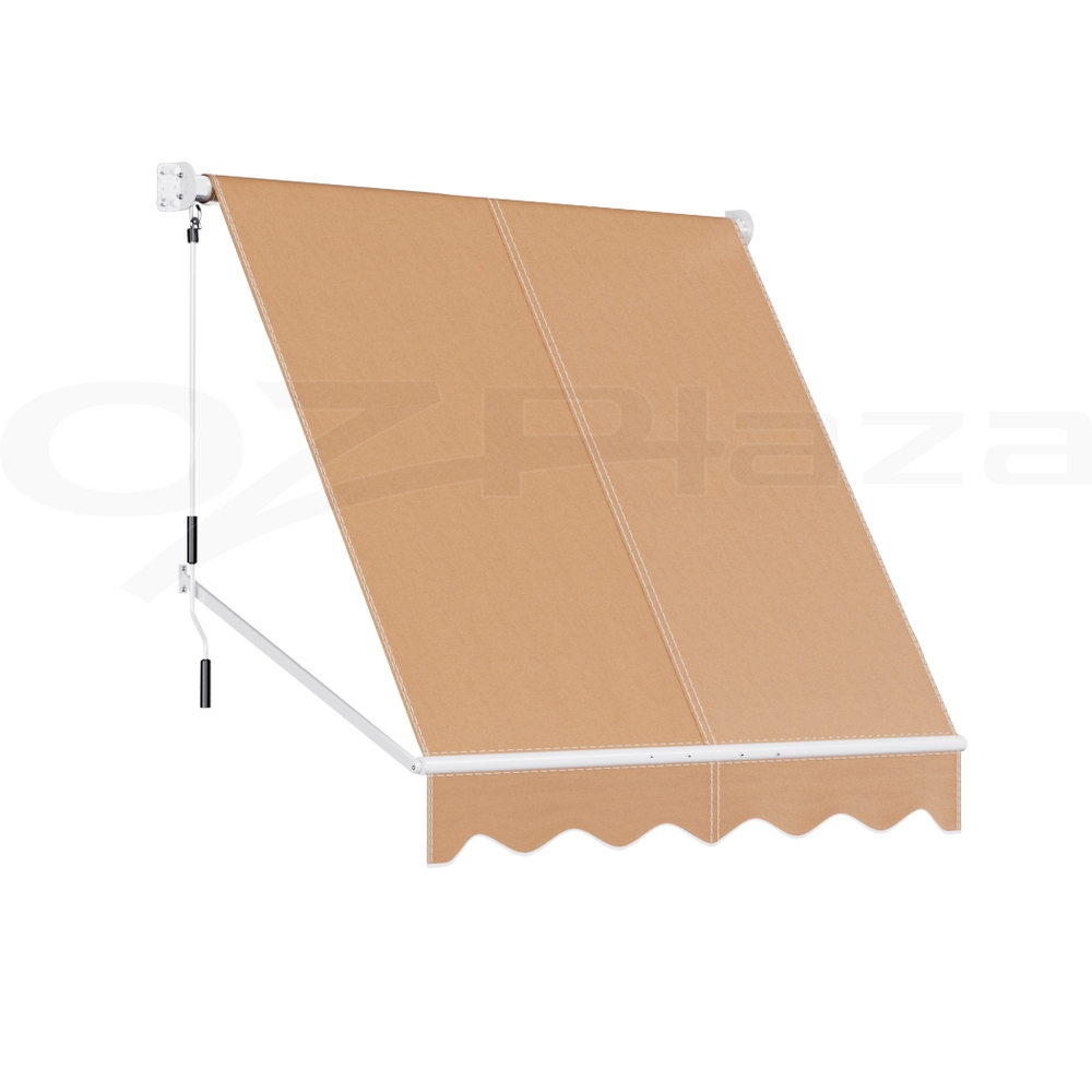 Instahut Window Fixed Pivot Arm Awning Outdoor Blinds Retractable Canopy Garden - Picture 13 of 26