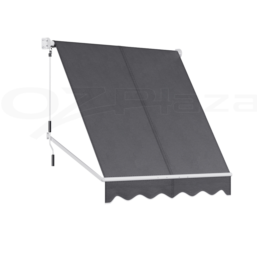 Instahut Window Fixed Pivot Arm Awning Outdoor Blinds Retractable Canopy Garden - Picture 19 of 26