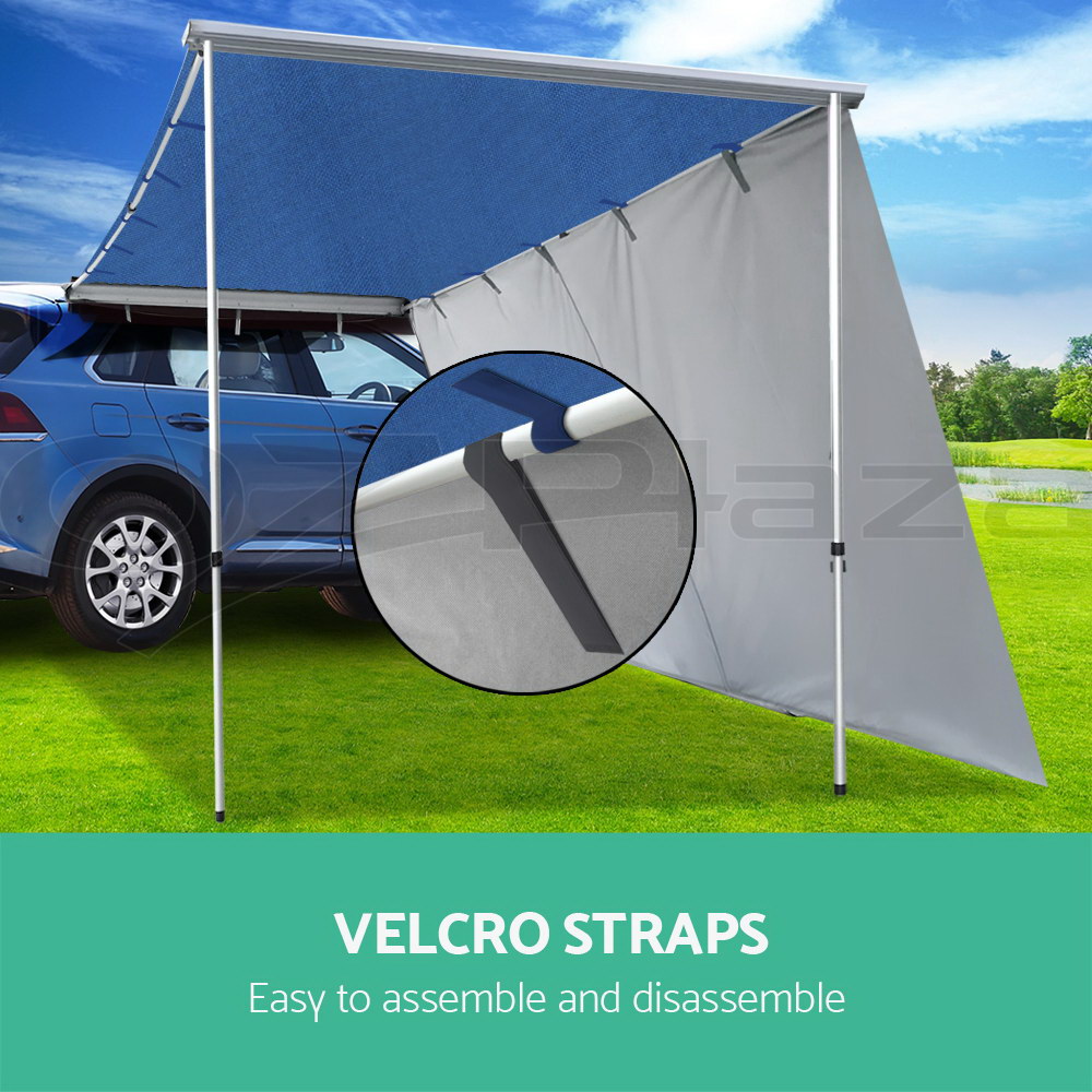 2.5M X 3M Car Side Awning Extension Roof Rack Cover Tents Shades