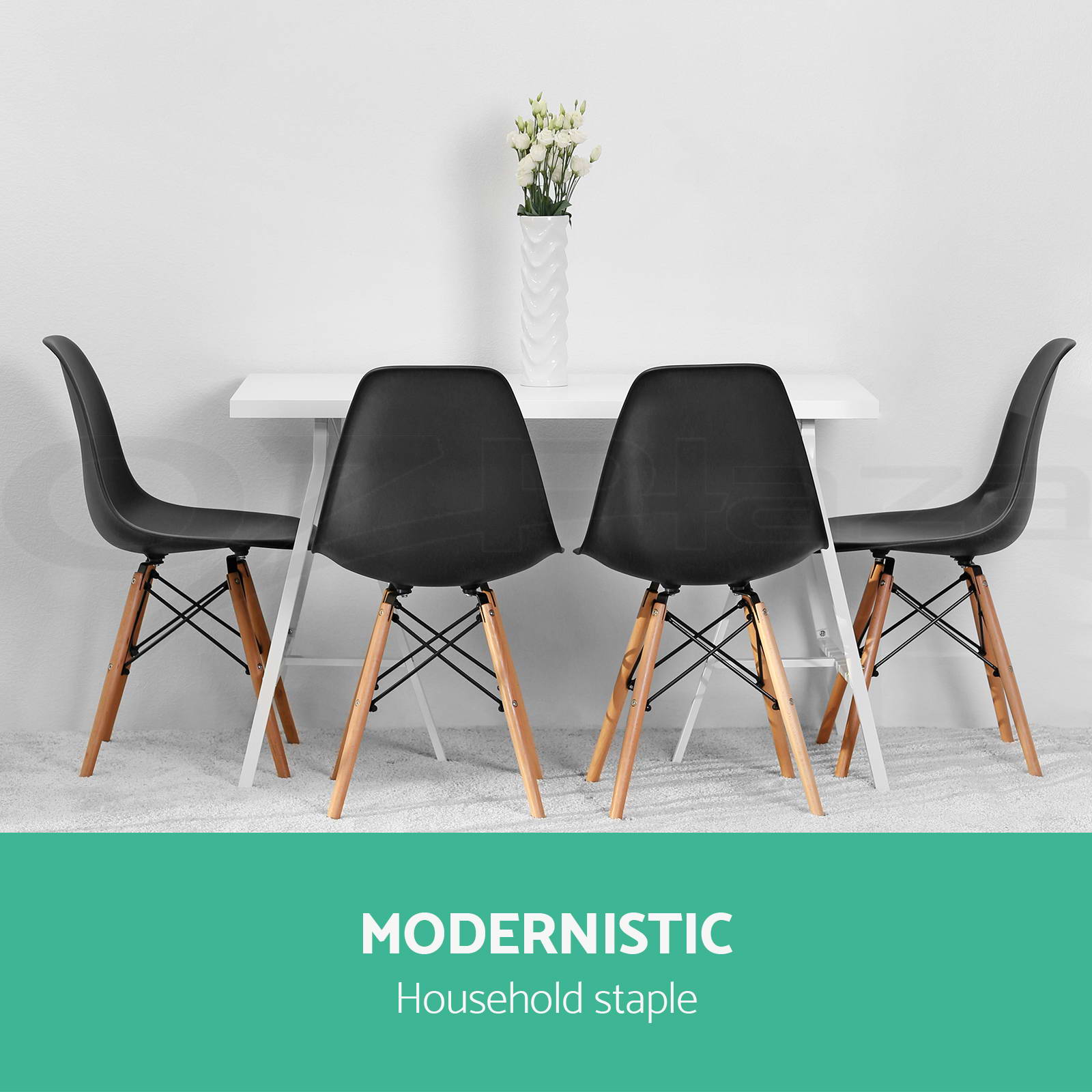 Artiss Retro Replica Eames DSW Dining Chairs Cafe Chair 