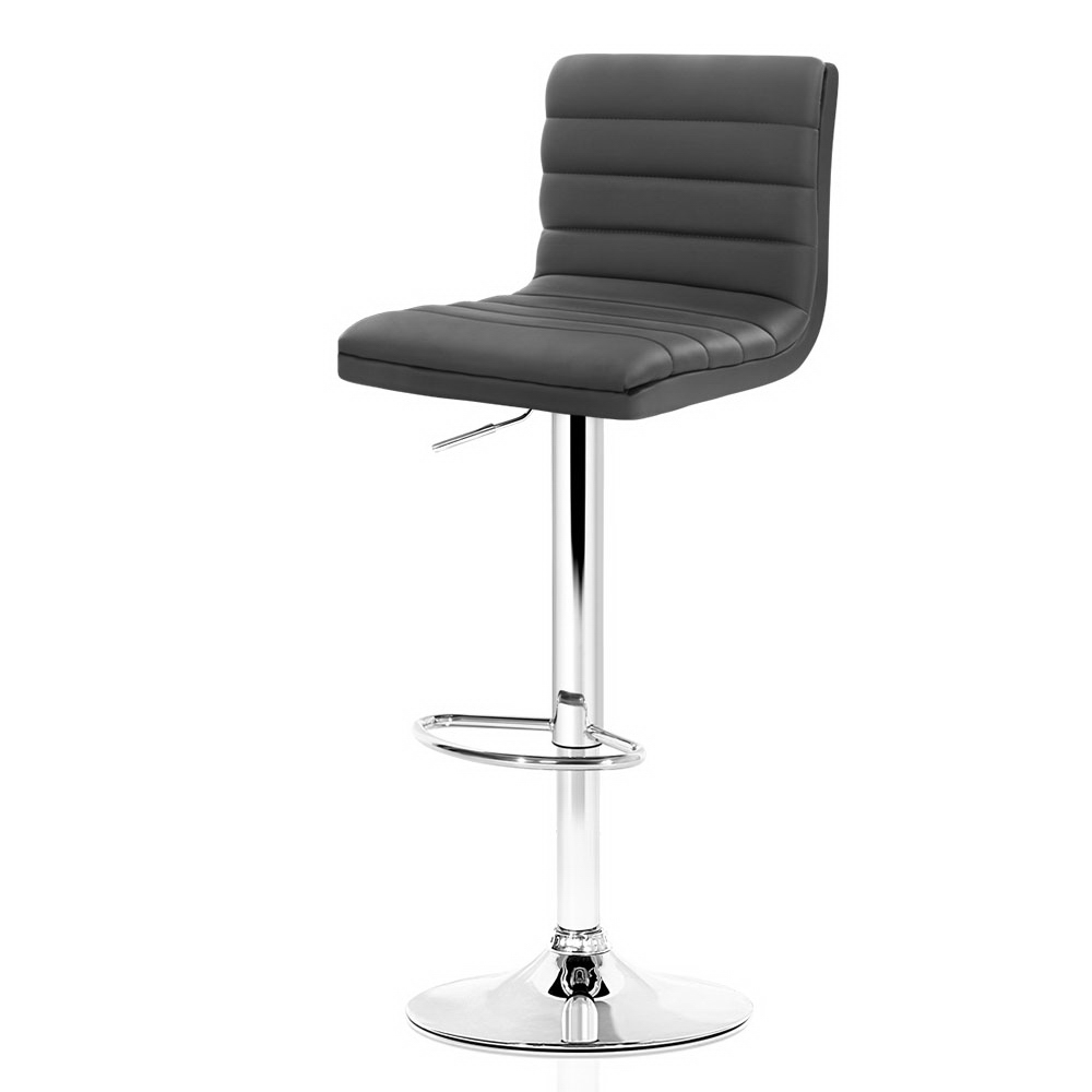 Artiss Bar Stools Kitchen Stool Chairs Dining Gas Lift Swivel Leather Black x2 - Picture 29 of 38