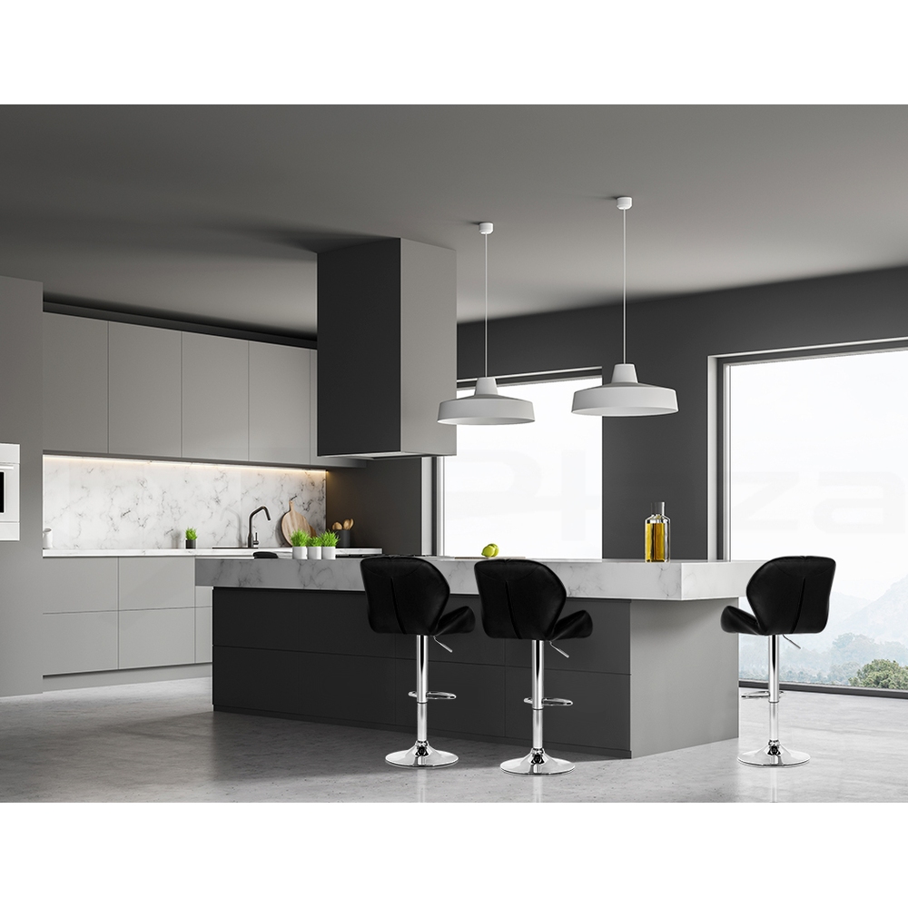 Artiss Bar Stools Kitchen Bar Stool Leather Barstools Swivel Gas Lift Chairs x2 - Picture 20 of 32