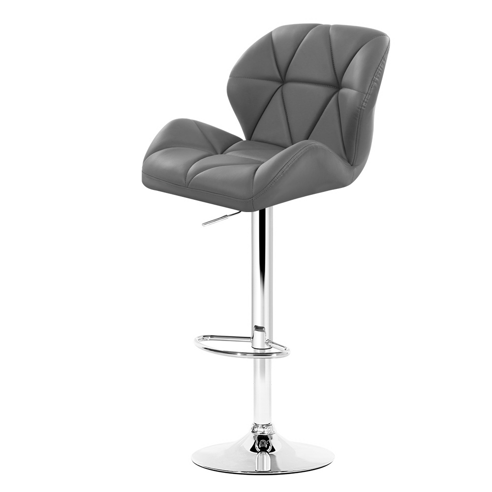 Artiss Bar Stools Kitchen Bar Stool Leather Barstools Swivel Gas Lift Chairs x2 - Picture 32 of 32