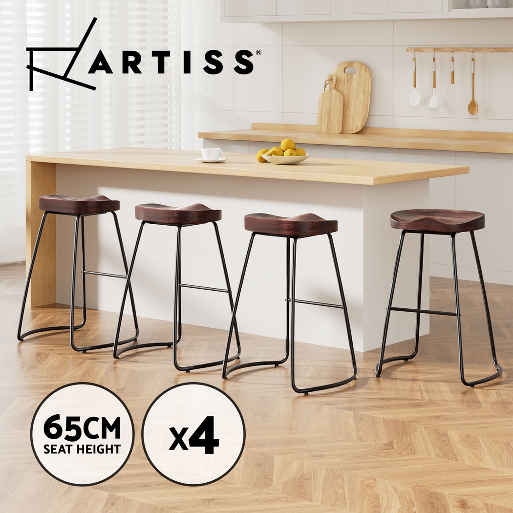 Artiss Vintage Tractor Bar Stools Retro Bar Stool Industrial Chairs