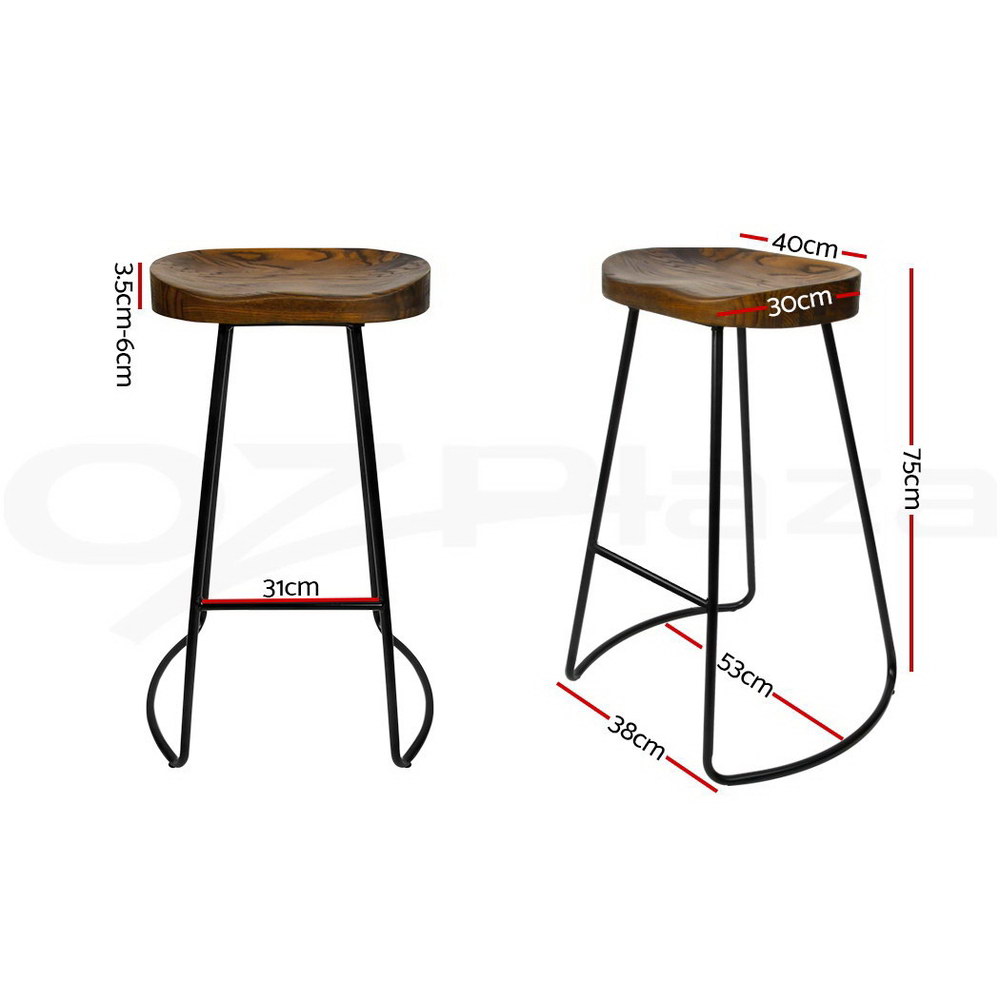 Artiss Tractor Bar Stools Kitchen Bar Stool Wooden Barstools Vintage
