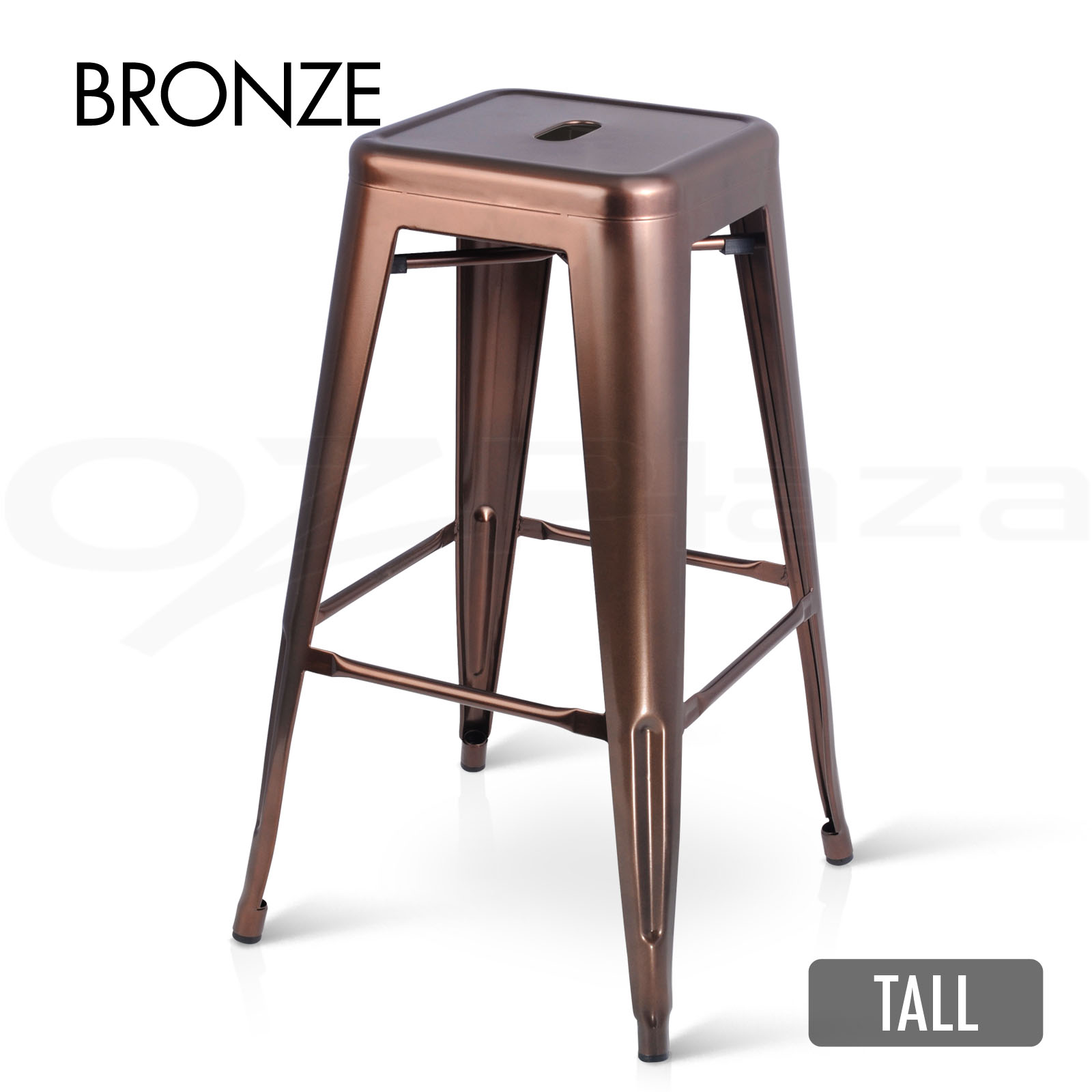4x replica tolix bar stool metal steel kitchen cafe chair gloss home