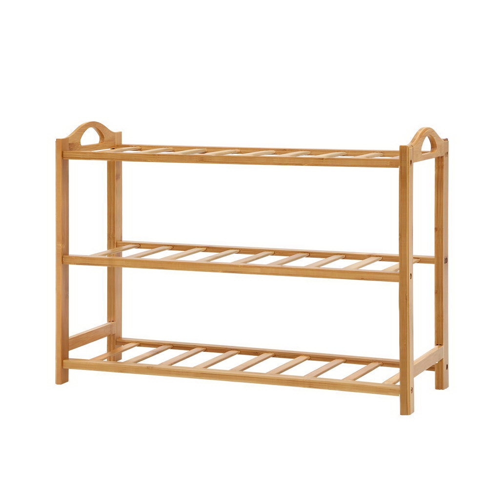 Artiss Bamboo Shoe Rack Cabinet Storage Organizer Shelf Shelves Stand 3-10 Tier - Picture 28 of 45