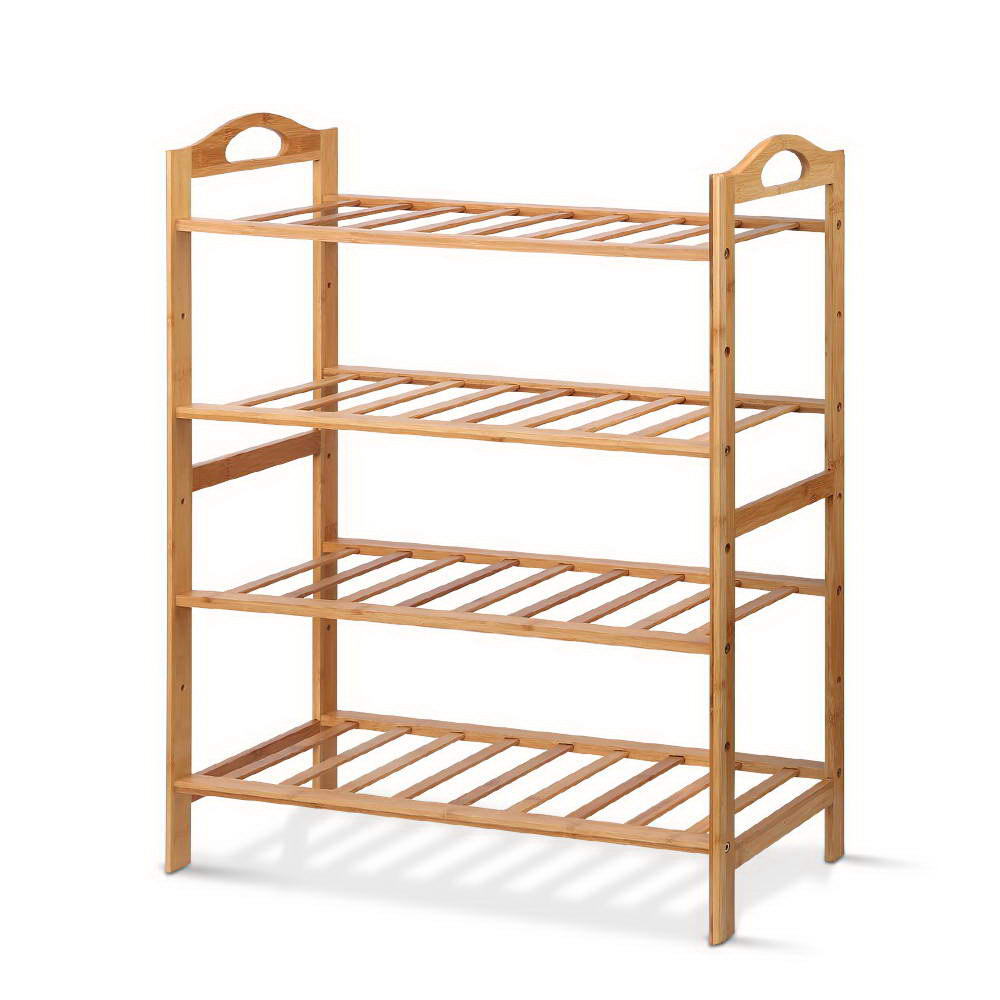 Artiss Bamboo Shoe Rack Cabinet Storage Organizer Shelf Shelves Stand 3-10 Tier - Picture 36 of 45