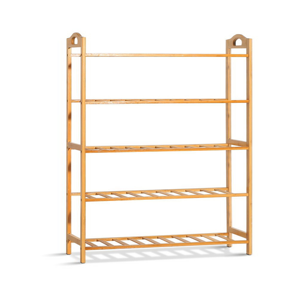 Artiss Bamboo Shoe Rack Cabinet Storage Organizer Shelf Shelves Stand 3-10 Tier - Picture 45 of 45