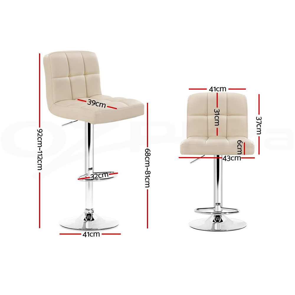 Artiss Kitchen Bar Stools Gas Lift Bar Stool Swivel Barstools Counter Chairs - Picture 62 of 97