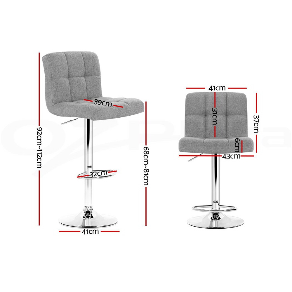 Artiss Kitchen Bar Stools Gas Lift Bar Stool Swivel Barstools Counter Chairs - Picture 70 of 97
