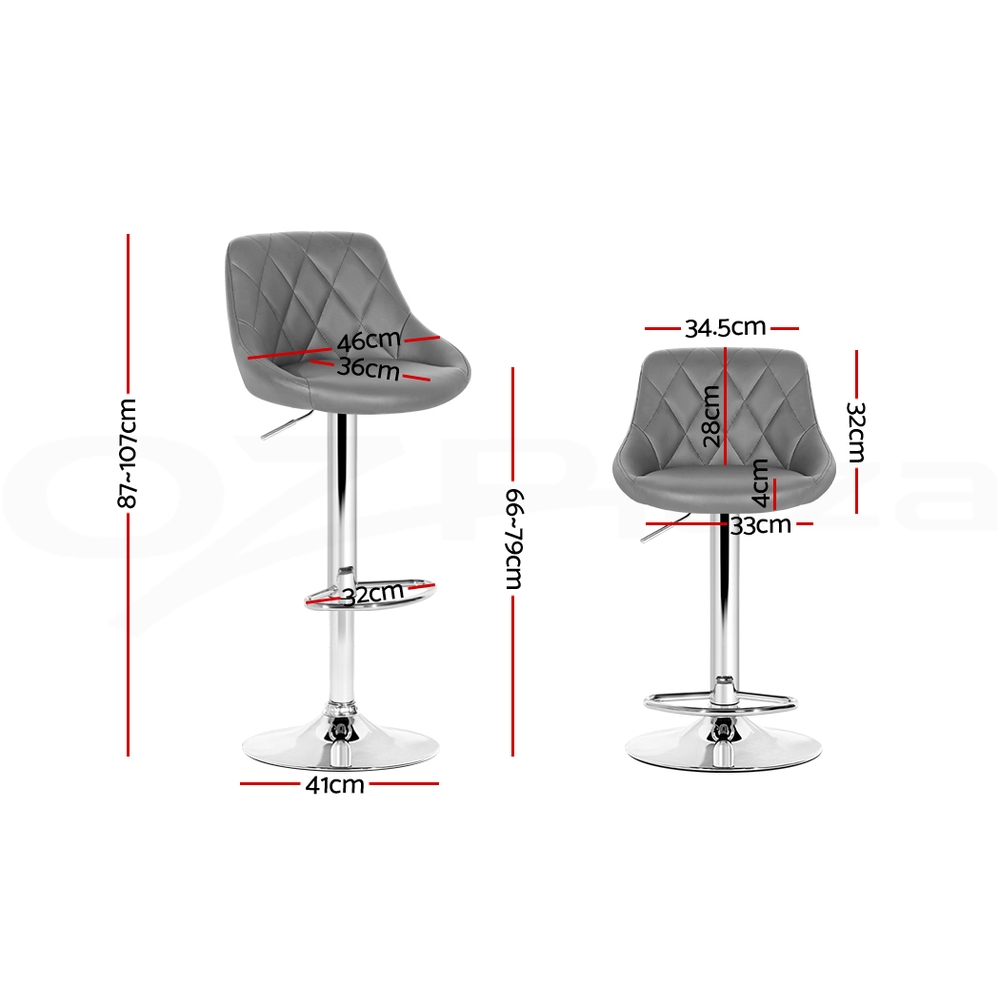 Artiss Kitchen Bar Stools Gas Lift Bar Stool Swivel Barstools Counter Chairs - Picture 38 of 97