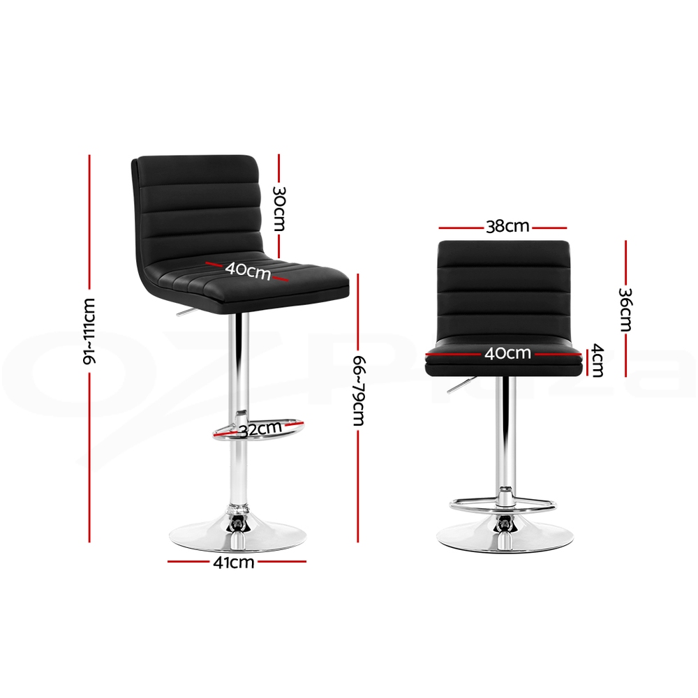 Artiss Kitchen Bar Stools Gas Lift Bar Stool Swivel Barstools Counter Chairs - Picture 17 of 97