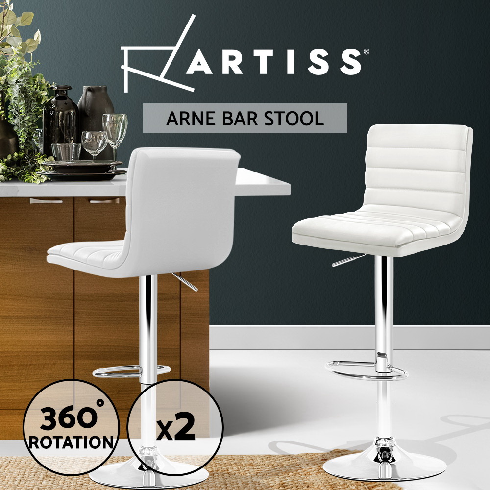 Artiss Kitchen Bar Stools Gas Lift Bar Stool Swivel Barstools Counter Chairs - Picture 21 of 97