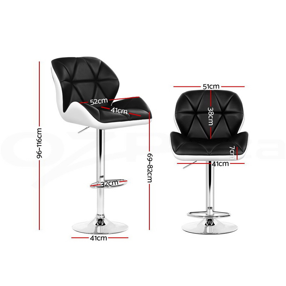 Artiss Kitchen Bar Stools Gas Lift Bar Stool Swivel Barstools Counter Chairs - Picture 46 of 97