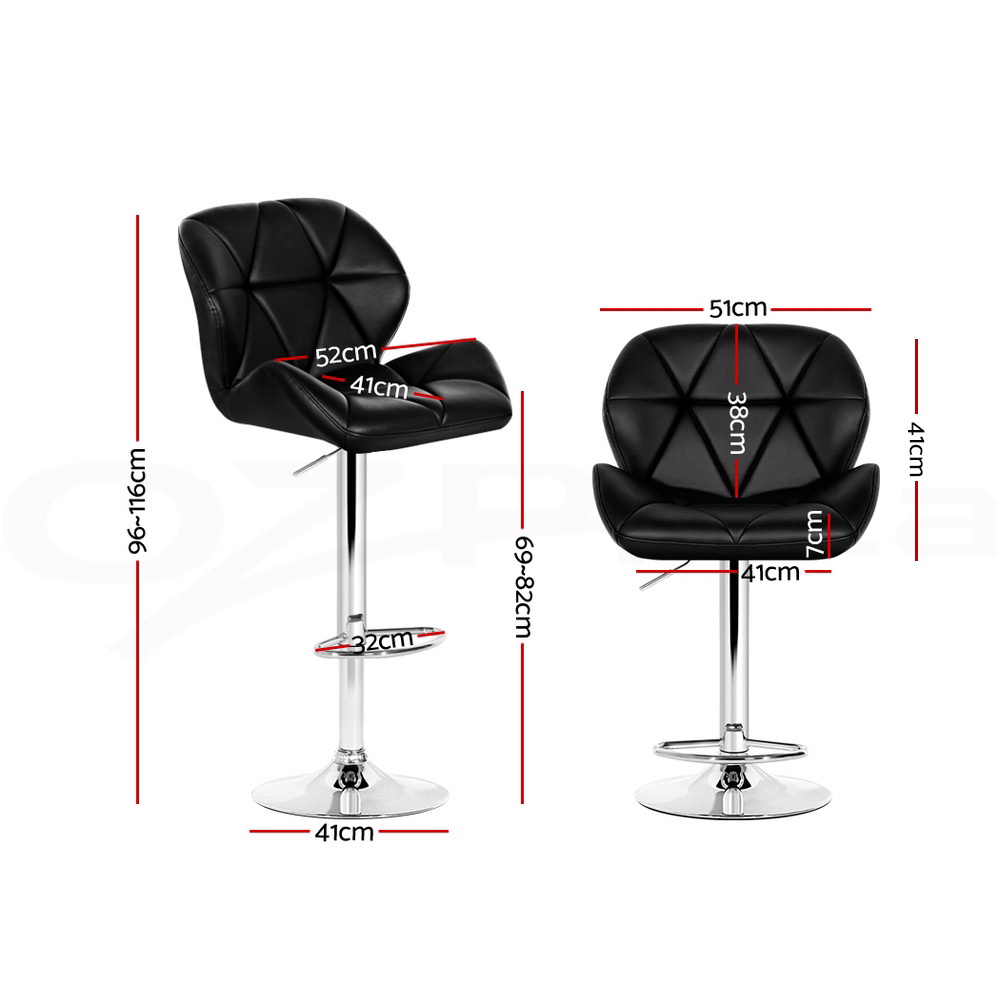 Artiss Kitchen Bar Stools Gas Lift Bar Stool Swivel Barstools Counter Chairs - Picture 43 of 97