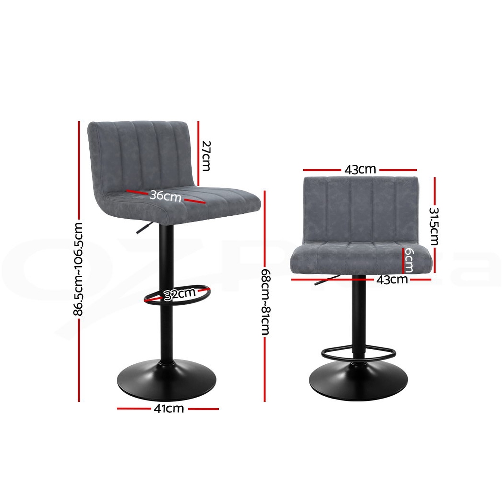 Artiss Kitchen Bar Stools Gas Lift Bar Stool Swivel Barstools Counter Chairs - Picture 31 of 97