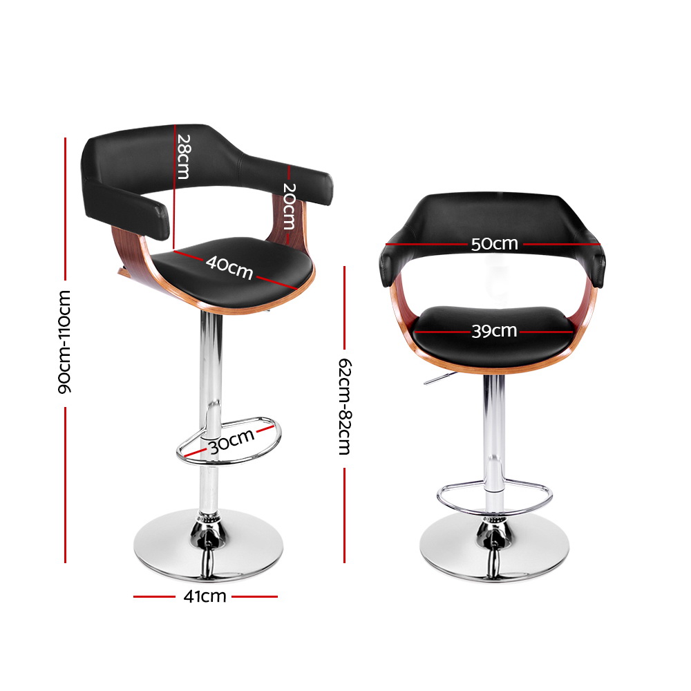 Artiss Kitchen Bar Stools Gas Lift Bar Stool Swivel Barstools Counter Chairs - Picture 90 of 97
